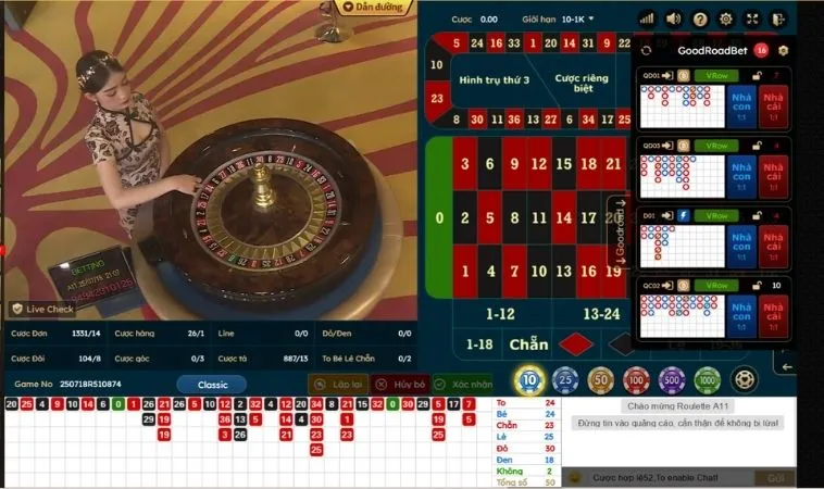 Cách Chơi Roulette Nhà Cái U888 Hiệu Quả Dễ Thắng Nhất 2 Bàn cược Roulette Nhà Cái U888