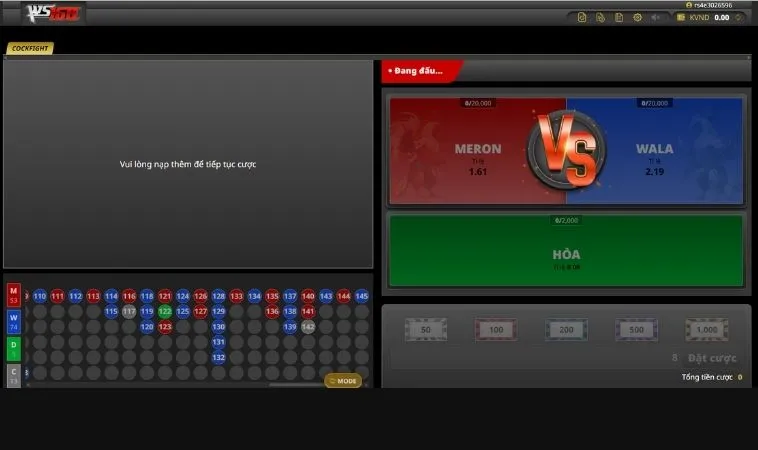 Cách Chơi Đá Gà WS168 Tại U888 Kịch Tính Cho Cược Thủ 2 Các cửa cược tại sảnh đá gà WS168 tại U888