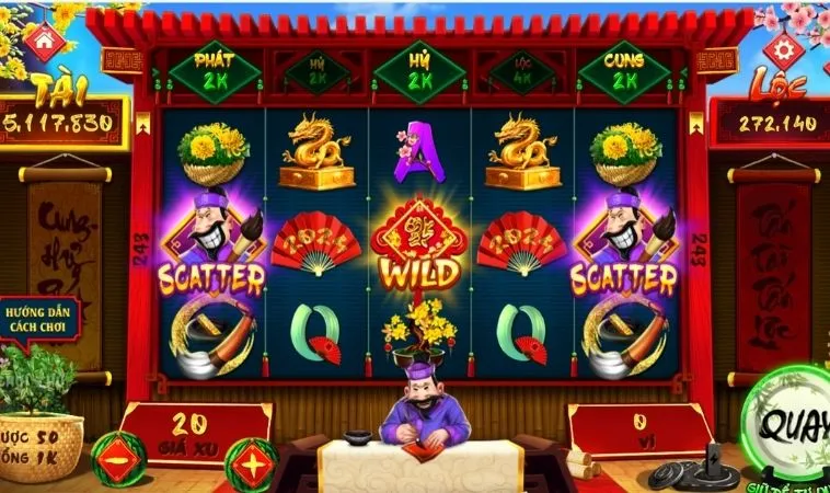 Hướng Dẫn Cách Chơi Nổ Hũ Ông Đồ Tại U888 Thắng Jackpot Lớn 2 Các biểu tượng trong game nổ hũ Ông Đồ tại U888